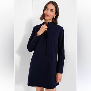 Tuckernuck Pomander Place Navy Twill Denim Wellington Dress